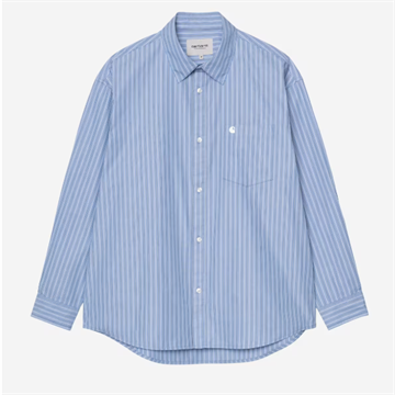 Carhartt WIP l/s Keene Shirt Stripe Curacao
